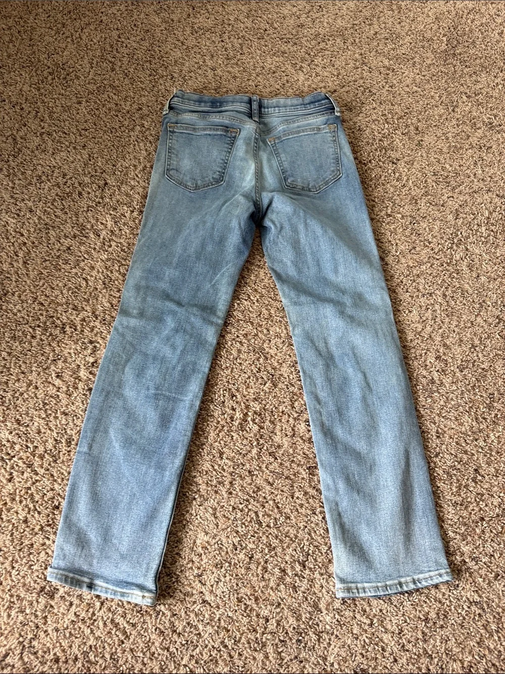 Old Navy Boys Distressed Light Blue Straight-Leg Jeans